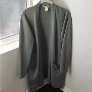 Green long sweater
